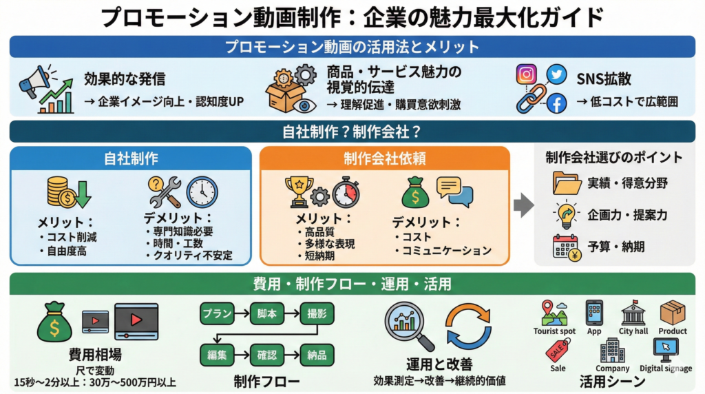 プロモーション動画制作サービスの選び方まとめ