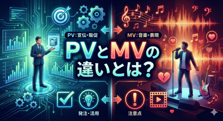 PVとMVの違いとは？