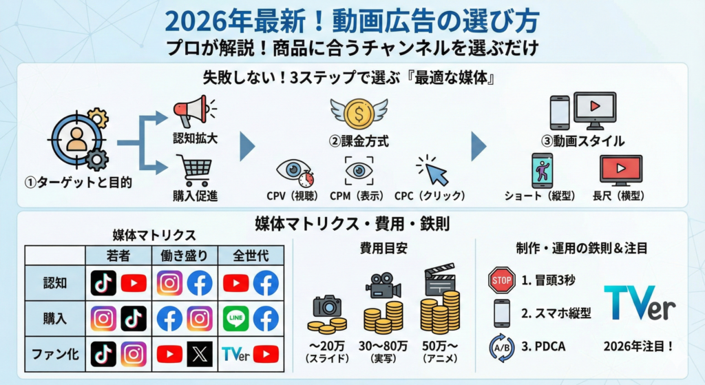 動画広告の媒体一覧まとめ