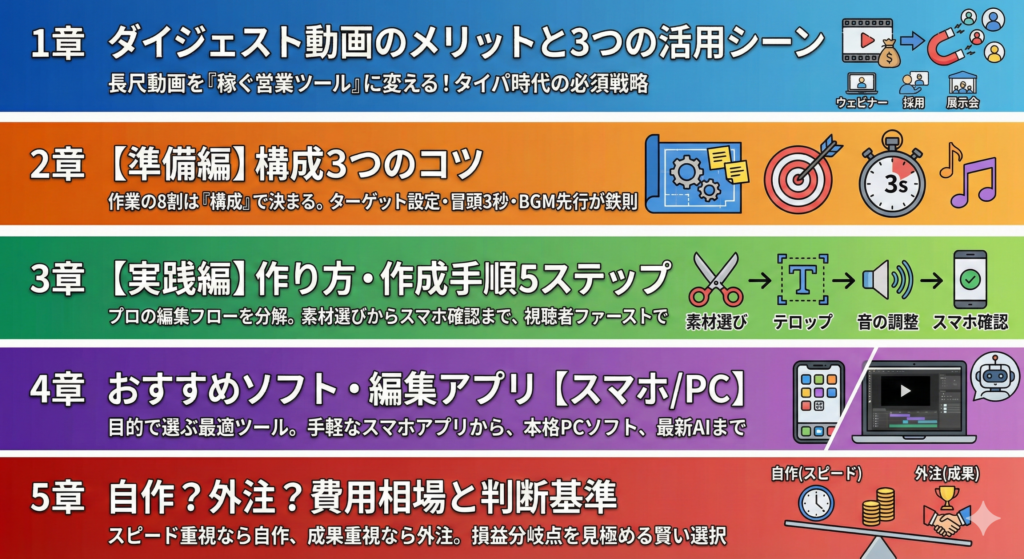 ダイジェスト動画の作り方完全ガイド