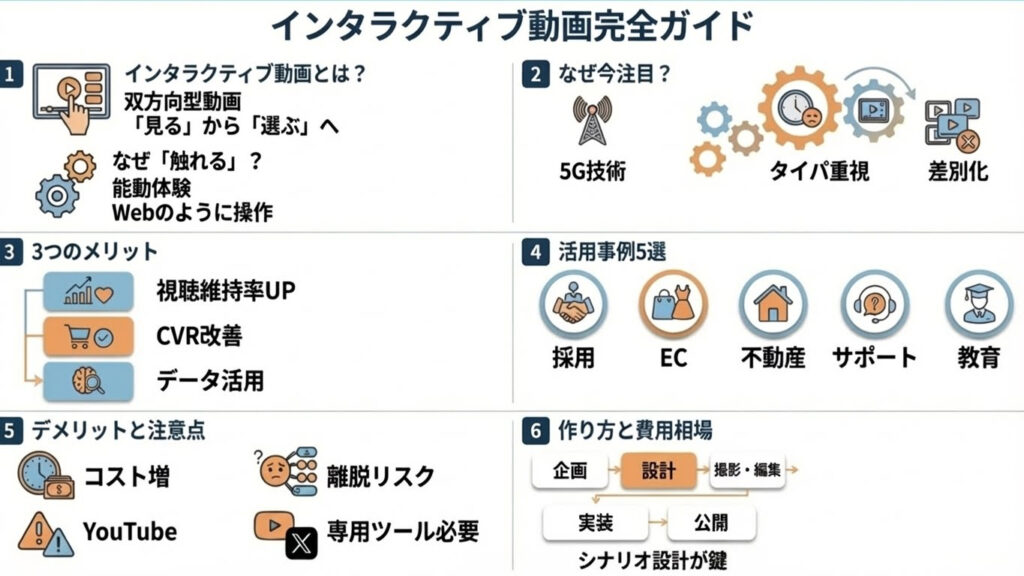 インタラクティブ動画とは？まとめ