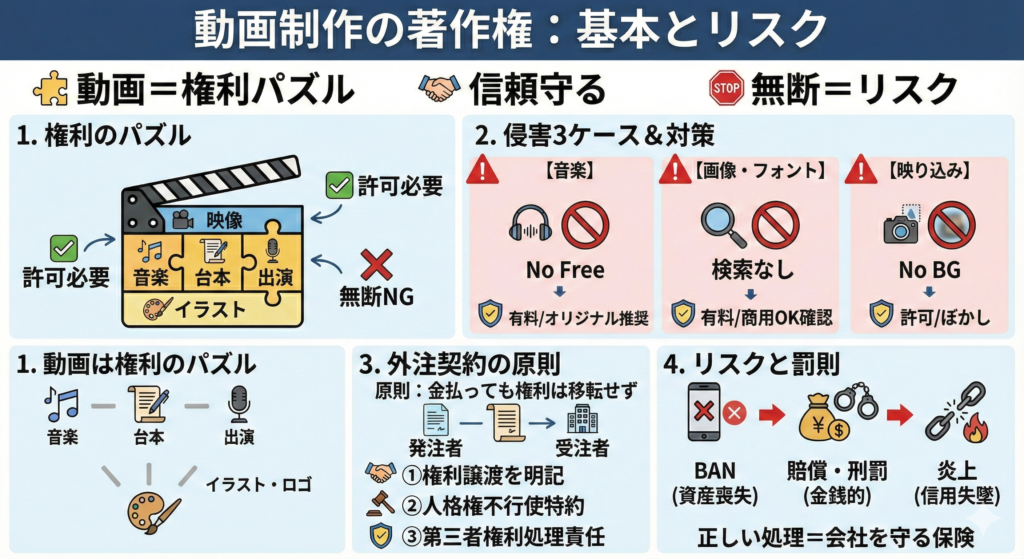 動画制作の著作権とは?