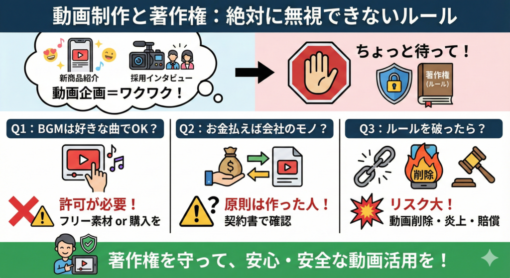 動画制作の著作権とは?