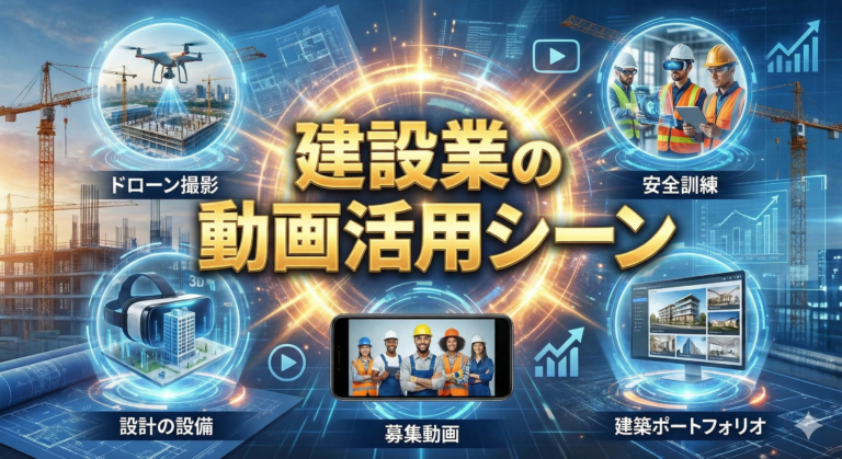建設業の動画活用シーン