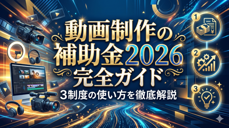 動画制作の補助金2026完全ガイド