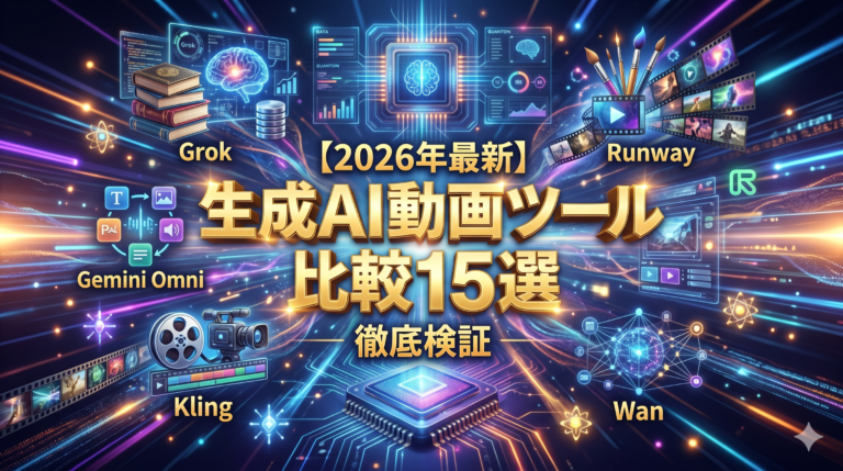 生成AI動画ツール比較15選｜Grok・Gemini Omni・Runway・Kling・Wan徹底検証