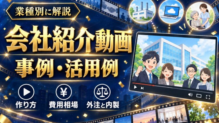 会社紹介動画の事例・活用例を業種別に解説