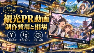 観光PR動画の制作費用と相場のイメージ
