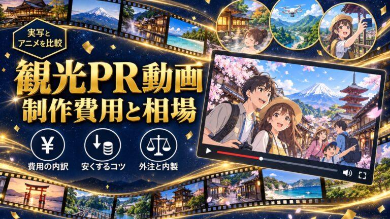 観光PR動画の制作費用と相場のイメージ