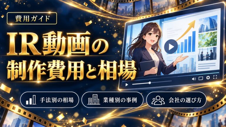 IR動画の制作費用と相場
